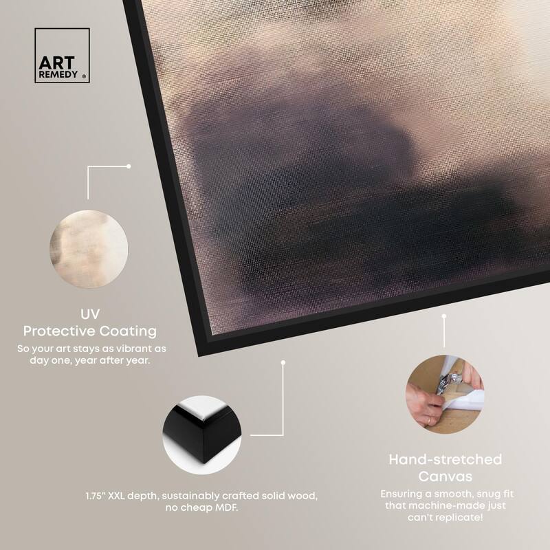 Pale Taupe I Canvas by Art Remedy