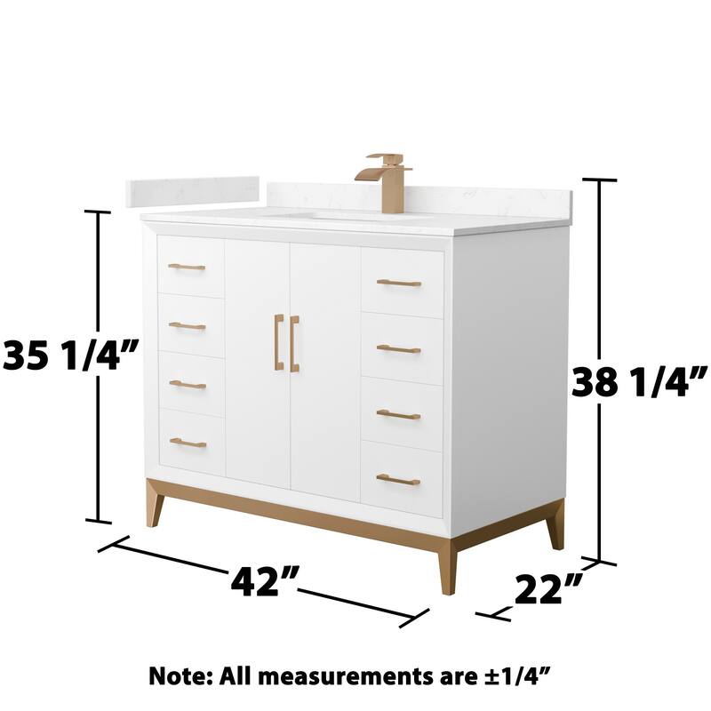 Wyndham Collection WCH818142S-VCA-UNSMXX Amici 42" Free Standing