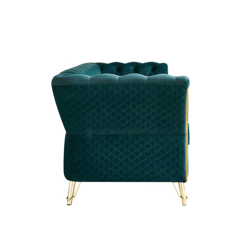 Modern Tufted Velvet Sofa