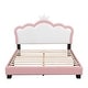 preview thumbnail 32 of 31, Upholstered Princess Bed with Crown Headboard