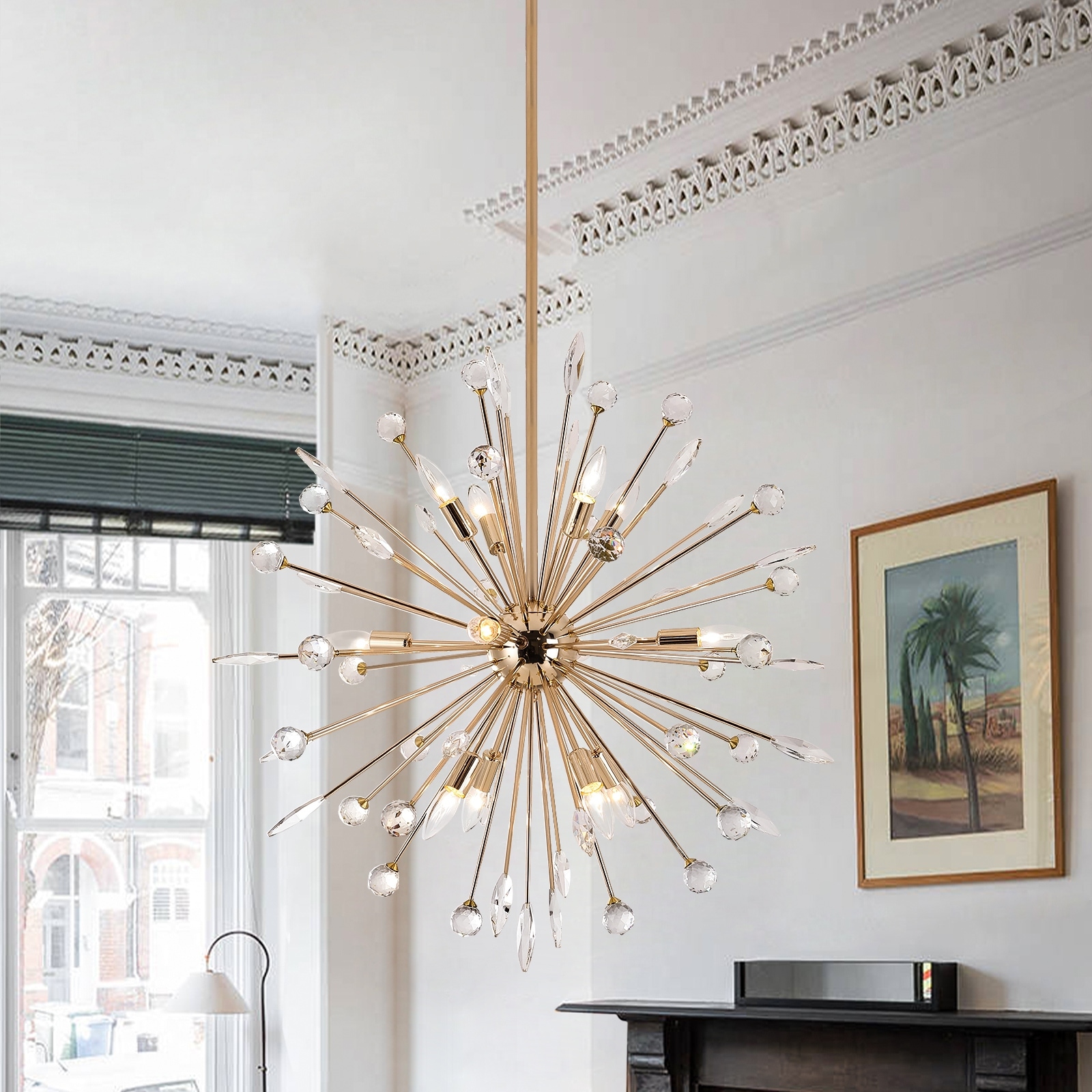 Sputnik gold ceiling light new arrivals