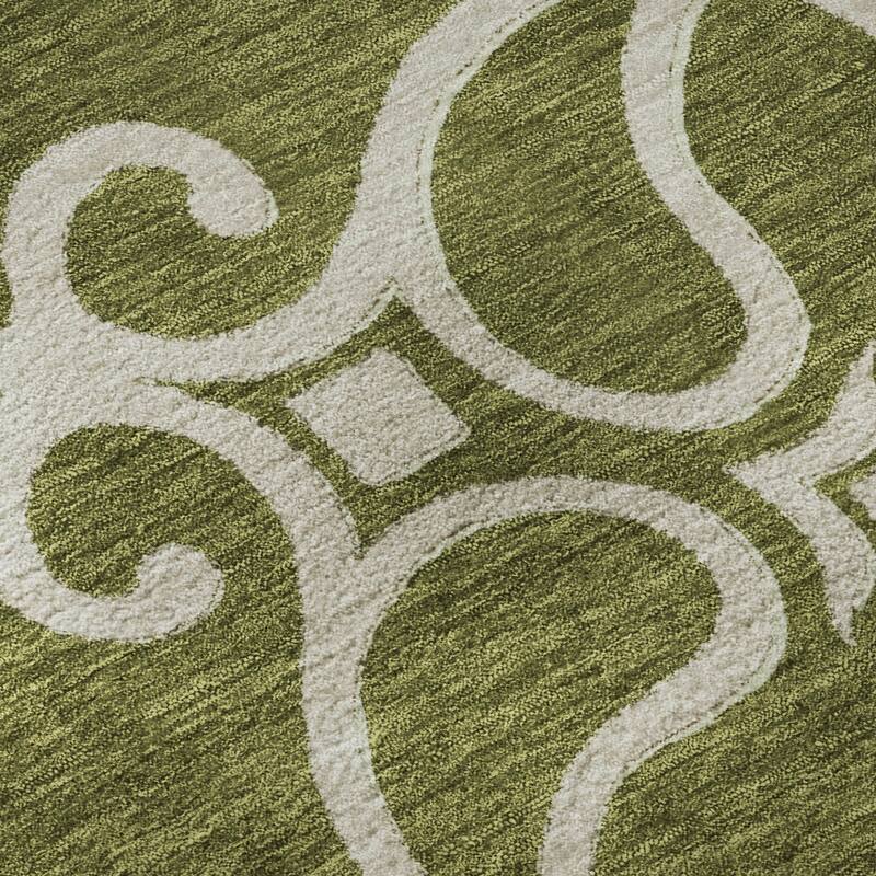 Premium Washable Super Soft Transitional Scroll Mayfield Rug