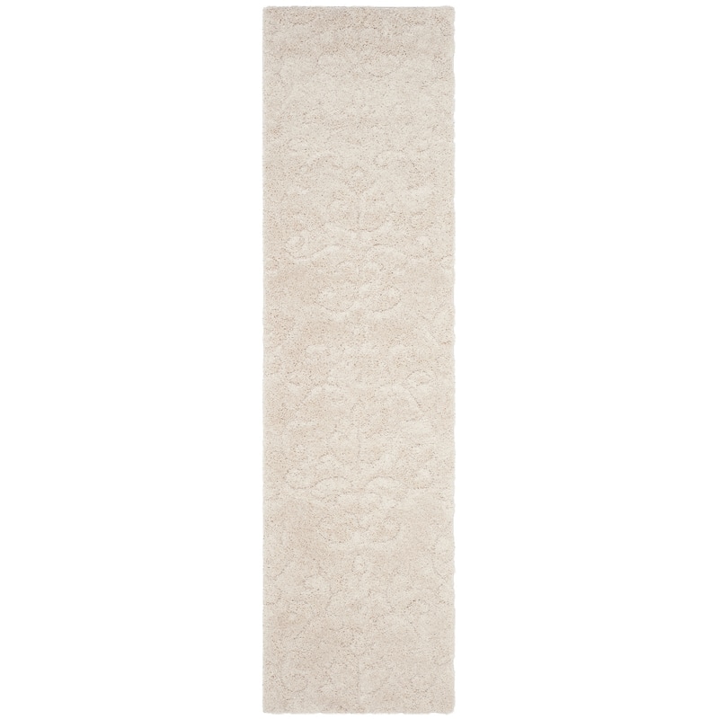 SAFAVIEH Florida Shag Valdemara Scroll Area 1.2-inch Thick Rug