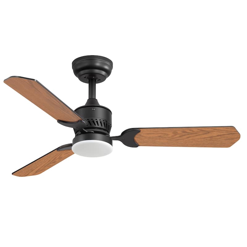 1/2 Set 42-in Integrated Ceiling Fan with LED Light and Remote(3 Reversible Blades）