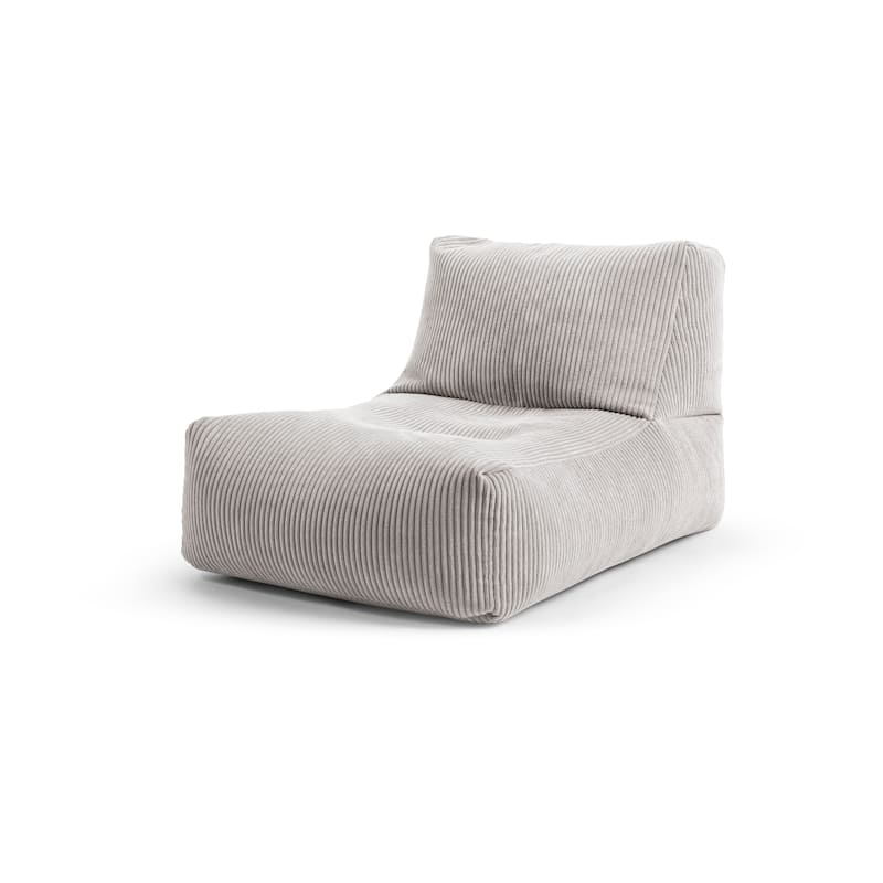 Shara Rock Bean Bag Lounger Chair - Grey