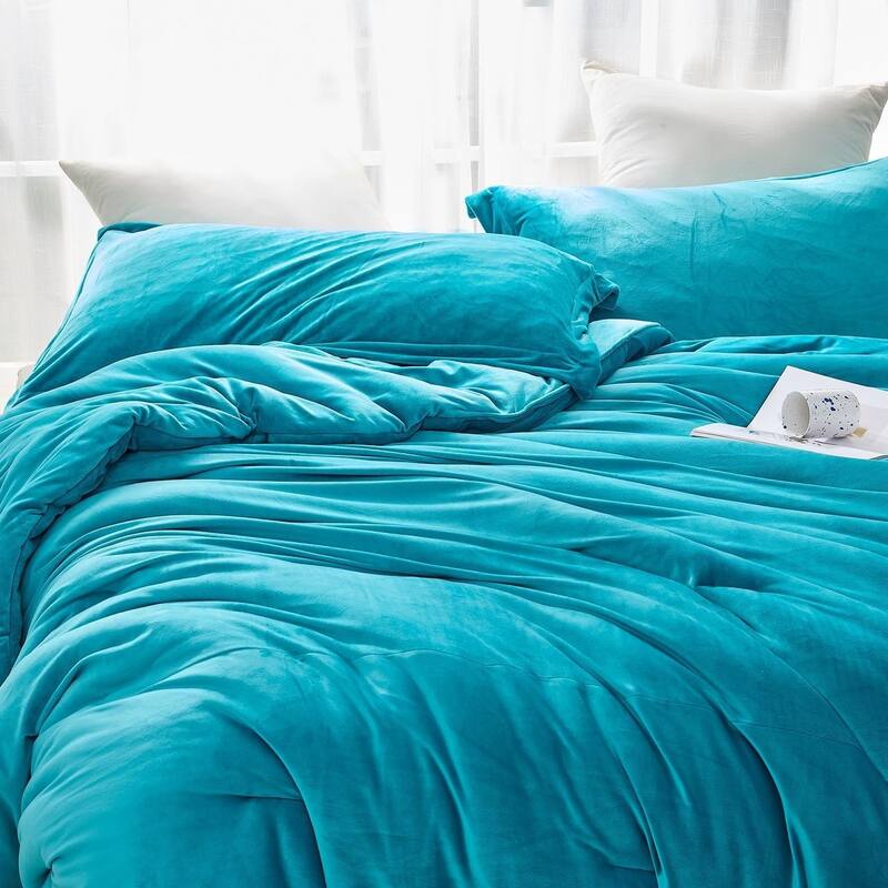 Love Thick® - Lush Coma Inducer Oversized Comforter Set - Tahitian Teal