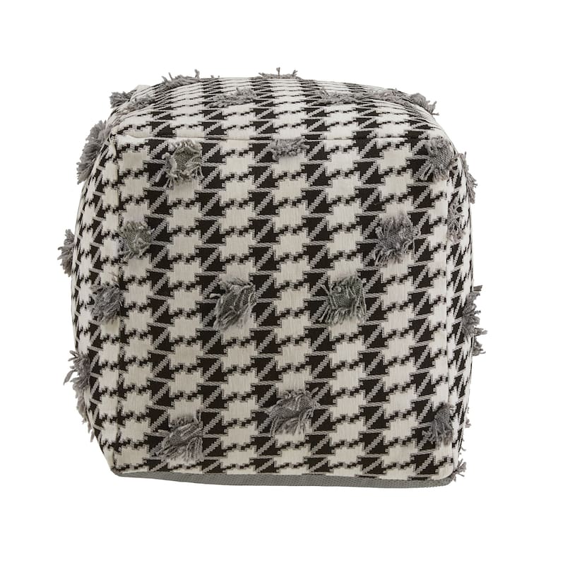 Brunico Upholstered Square Pouf Ottoman by iNSPIRE Q Bold