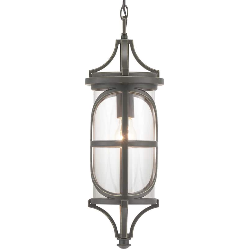 Progress Lighting Morrison Single Light 8" Wide Outdoor Mini Pendant - Antique Bronze