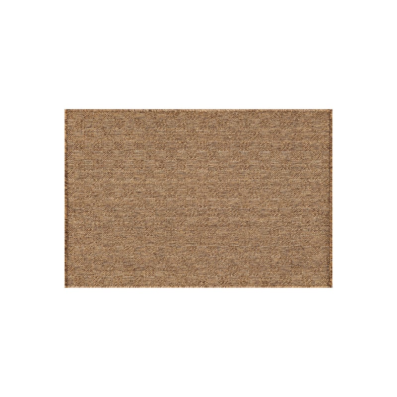 World Rug Gallery Checkered Indoor/Outdoor Flat Woven Area Rug