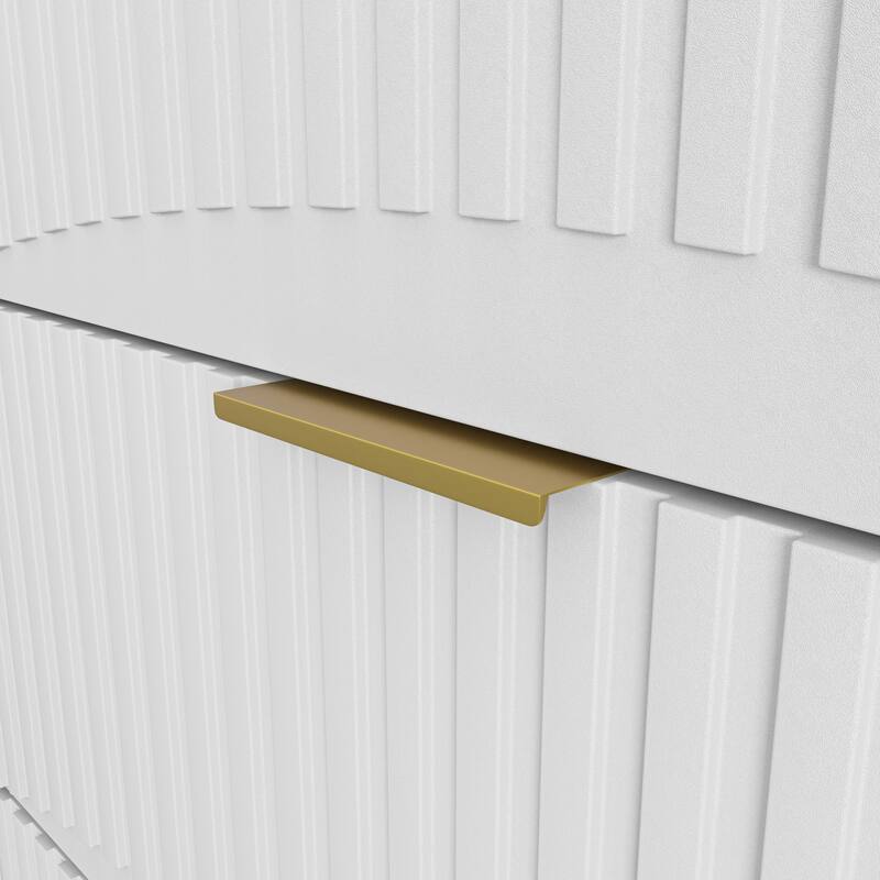 Modern 6-Drawer Dresser, Chest of Drawers for Bedroom, Living Room, Hallway, and Entryway - Large Storage Cabinet