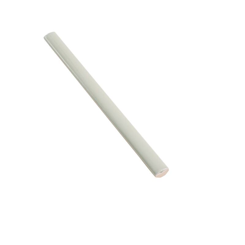 Apollo tile 0.5" x 8" Horizonte Glossy Soft Mint Green Ceramic Tile (0.27 sq ft/case) - 10 Pack