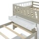 preview thumbnail 12 of 40, Space-Saving Design Twin Size Low Height Loft Bed and Platform Bed Sets, Kids Storage Bed Frame with 7 Drawers and Guardrails