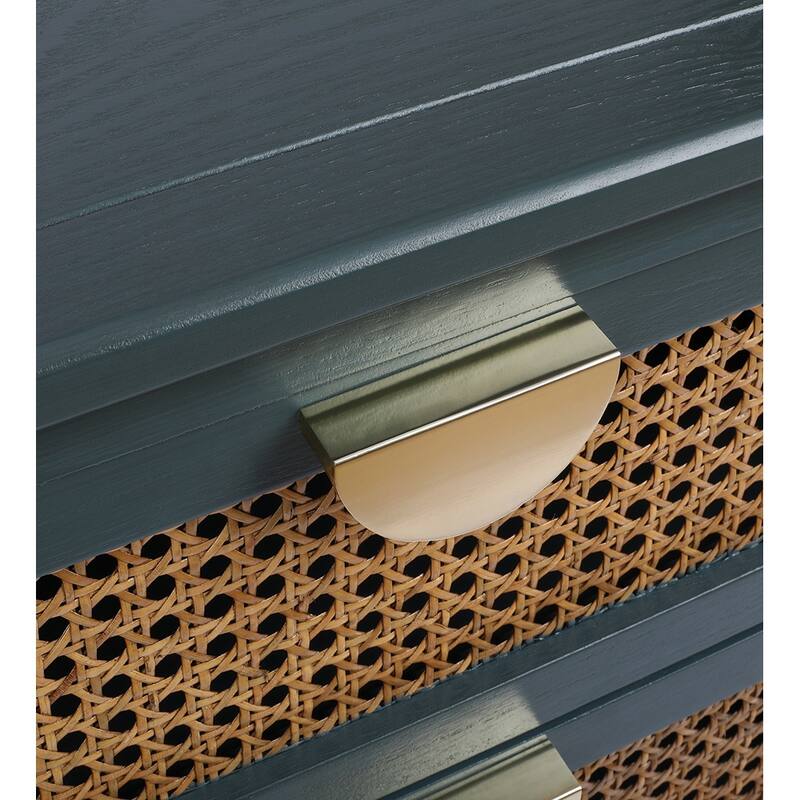 2-Drawer Nightstand Bed Side Table with Storage Cabinet End Table shelf Wood Side Table