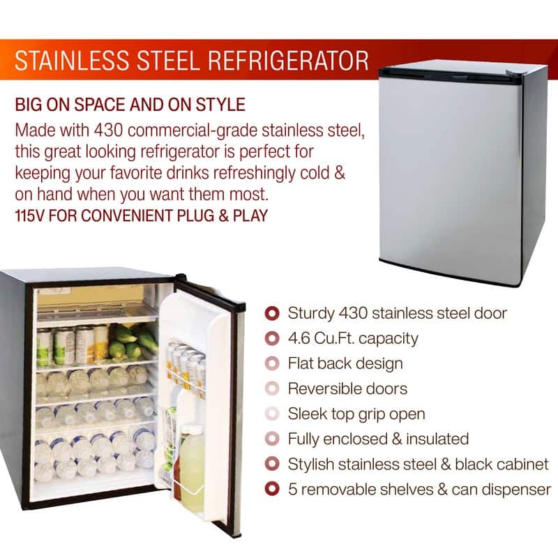 4-Burner, 2-Piece Propane Gas Grill Island and Side Bar in Stainless Steel