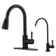 preview thumbnail 7 of 27, WOWOW Single Handle Pull Down Kitchen Faucet with Water Filter Faucet Matte Black