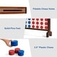 preview thumbnail 10 of 10, Costway Giant 4 In A Row Game Wood Board Connect Game Toy For Adults - 32.5'' X 8'' X 28'' (LXDXH)