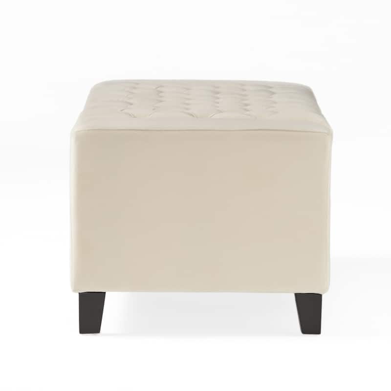 Hikaru Fabric Storage Ottoman by Christopher Knight Home