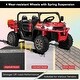 preview thumbnail 38 of 38, Gymax 12V 2 Seater Ride On UTV Dump Truck Remote w/ Electric Dump Bed