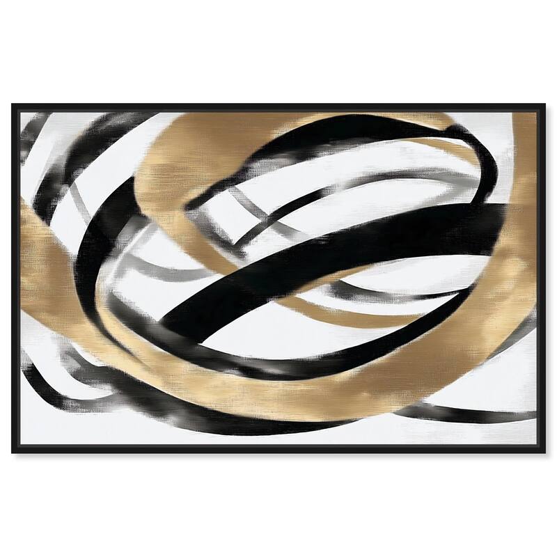 Loops of Luxury I Canvas by Art Remedy - Black - 36" x 24"