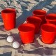 preview thumbnail 7 of 5, YardGames Giant Outdoor Yard Pong Activity Party Set w/ 12 Buckets & 2 Balls