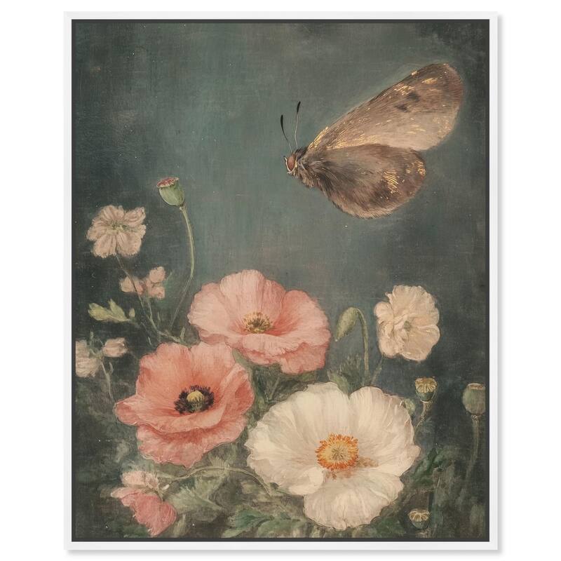 Shadowed Flutter II Canvas by Art Remedy - White - 36" x 45"