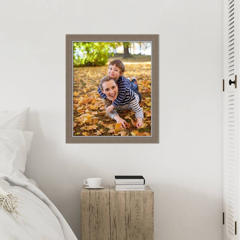 Eva Black Silver Narrow Framed Picture Frame, Photo Frame