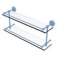 preview thumbnail 36 of 55, Allied Brass Waverly Place 16 Inch Double Glass Shelf with Gallery Rail 22 - Flat Troll Blue