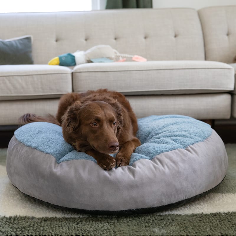 Jaxx Robbi Dog Bed Premium Synthetic-Fur Memory Foam Bean Bag Bed