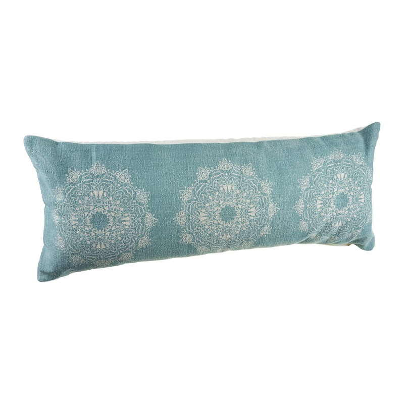 Sevita Curated Nomad Hand-Woven Ornate Medallion Decorative Throw Pillow