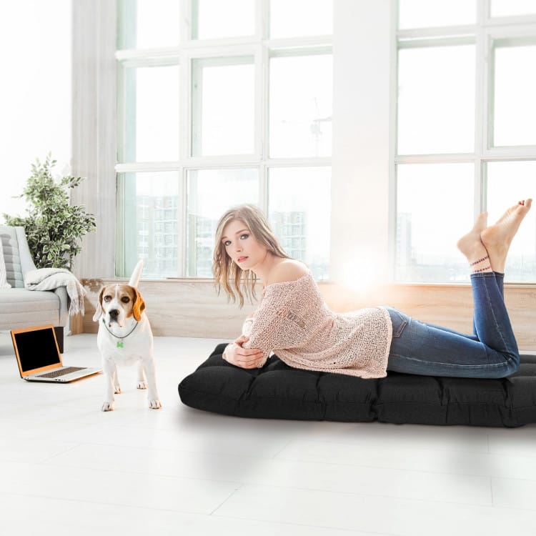 14-Position Adjustable Folding Lazy Gaming Sofa - 42"x 21"x 4"(L x W x H)