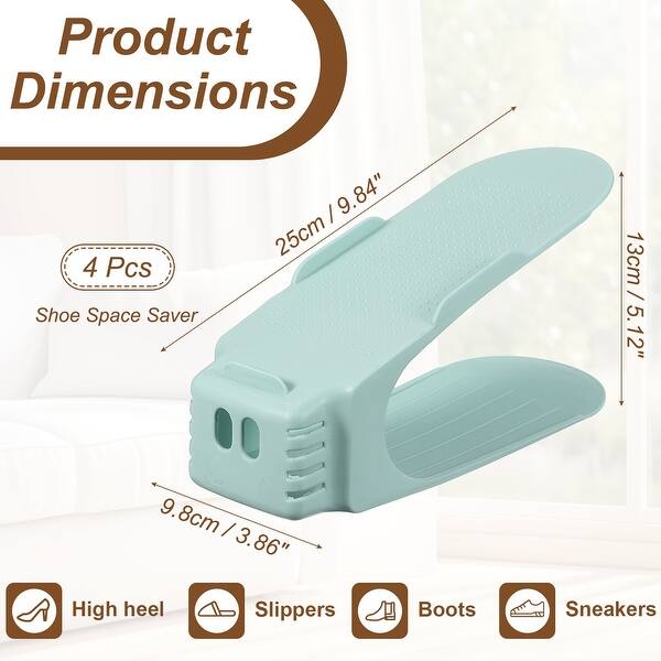 Shoe Slot Organizer Shoe Stacker Double Layer Space Saver for Storage ...