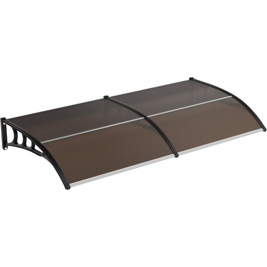 40"x80" Window Awning Canopy Exterior, Polycarbonate Cover, for Door Entrance - N/A