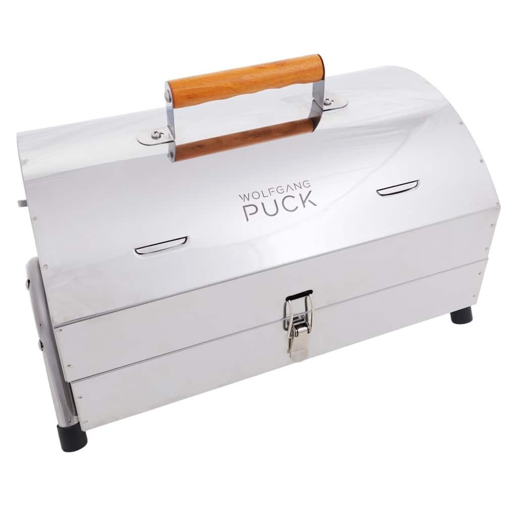 Wolfgang Puck Stainless Steel Portable Charcoal Grill Model