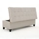 preview thumbnail 7 of 6, Brighton Tufted Linen Storage Bench by Christopher Knight Home