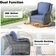 preview thumbnail 30 of 35, OVIOS 8-Piece Wicker Swivel Chair Patio Conversation Set