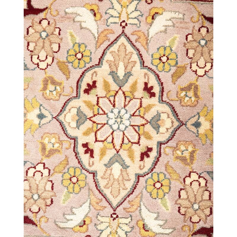 Overton Hand Knotted Wool Vintage Inspired Traditional Mogul Red Area Rug - 9 x 12