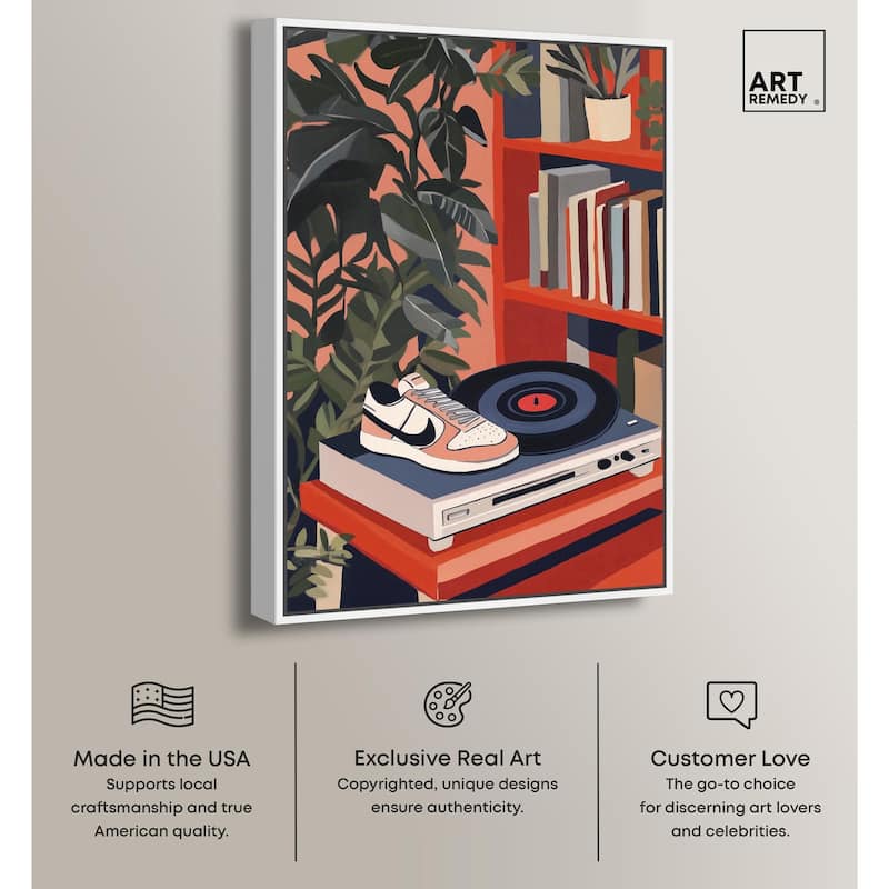 Vinyl and Sneaker Canvas by Art Remedy