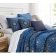 preview thumbnail 3 of 8, Midnight Floral 6 piece Quilt Bedding Set