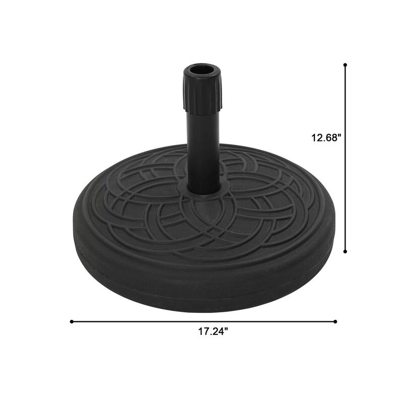 Clihome 10ft Outdoor Patio Cantilever Umbrella with LED Lights