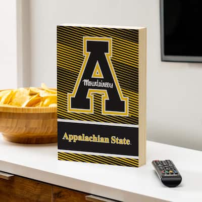 Appalachian State University Wooden Tabletop Mantel Shelf Sign