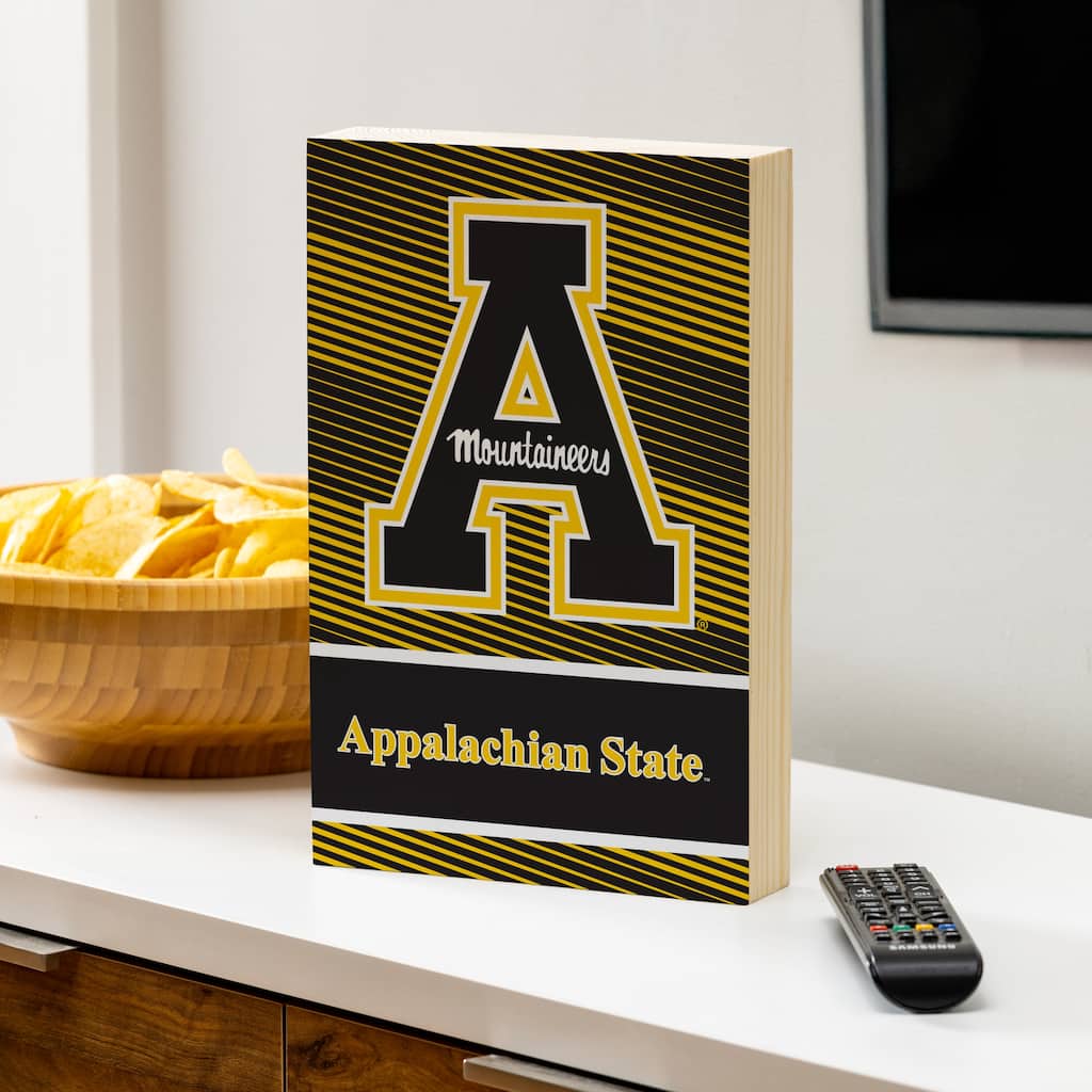 Appalachian State University Wooden Tabletop Mantel Shelf Sign
