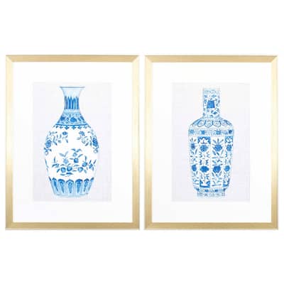 Propac Images Ming Vase A Set of 2 Wall Art - Blue