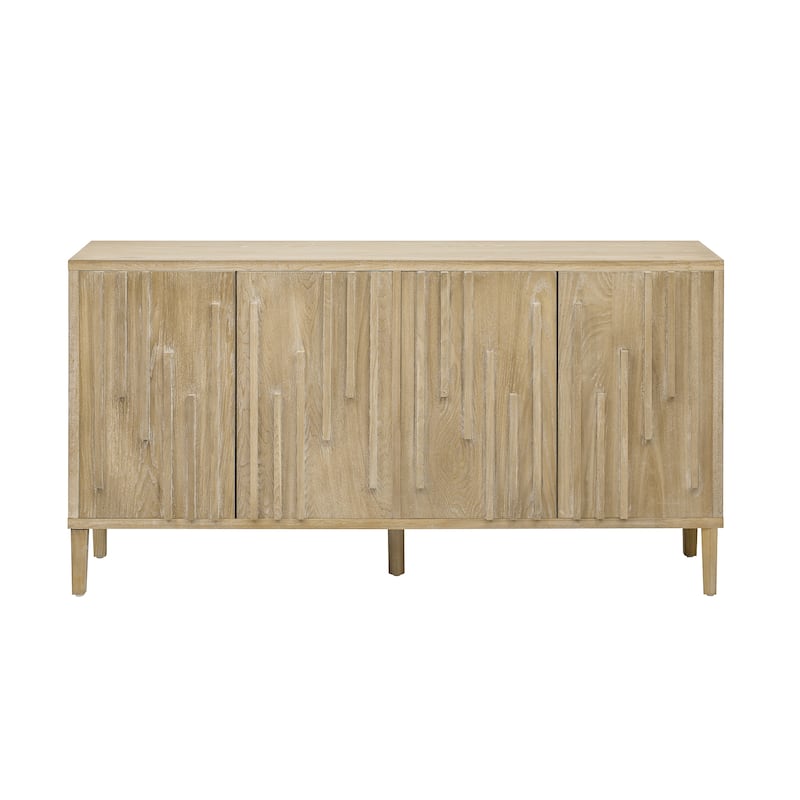 Urben 59.8" 4-Door Sideboard Buffet with Storage - Tan