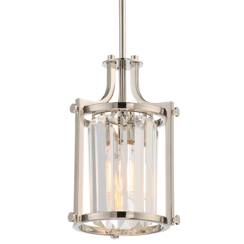 James Allan NVP46534 Lucid Single Light 7-7/8" Wide Mini Pendant - Polished Nickel