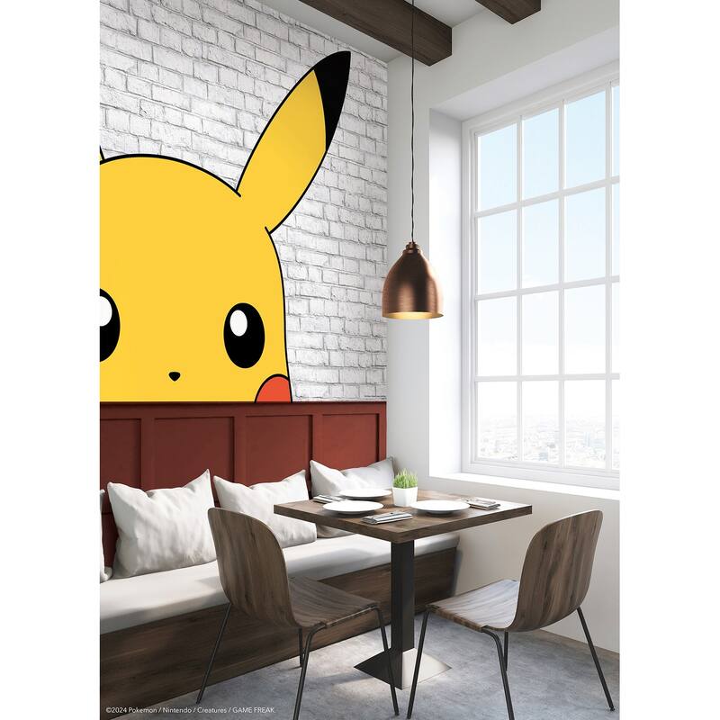 RoomMates Pokémon Pikachu Yellow Peel and Stick Mural