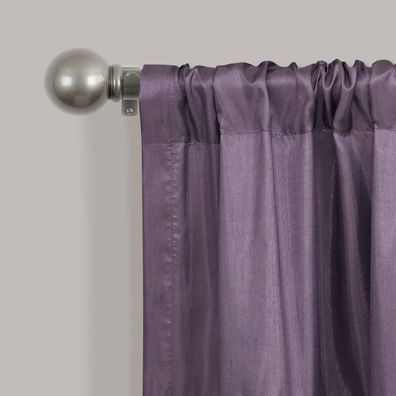 Silver Orchid Viby Faux Silk Night Sky Window Valance - 84x18