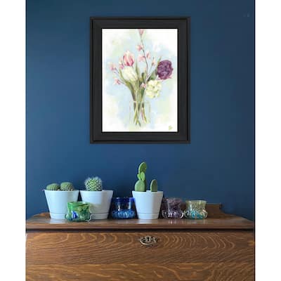TrendyDecor4U Contemporary "Flower Farm Bouquet II" Framed Print Wall Art