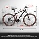 preview thumbnail 3 of 3, Mountain Bike, 21-Speed Trail Commuter City Bicycle With 24Inch Wheels & Disc Brakes Thumb Shifter, Steel Mountain Bike