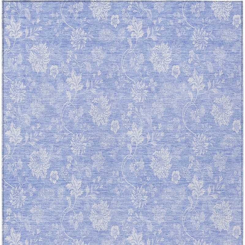HomeRoots Floral Transitional Rectangle Outdoor Rug
