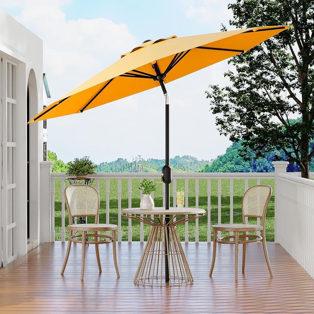 9 FT Outdoor Table Patio Umbrella, Waterproof UV Protection for Garden, Backyard, Poolside